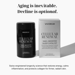 Vivorum Cellular Renewal supplement container and packaging on a white background